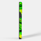 Coque Pour Pour iPhone 14 Pro Max Art abstrait fractal jaune vert (Côté droit)