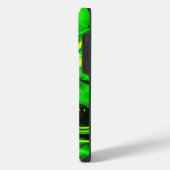 Coque Pour Pour iPhone 14 Pro Max Art abstrait fractal jaune vert (Côté gauche)