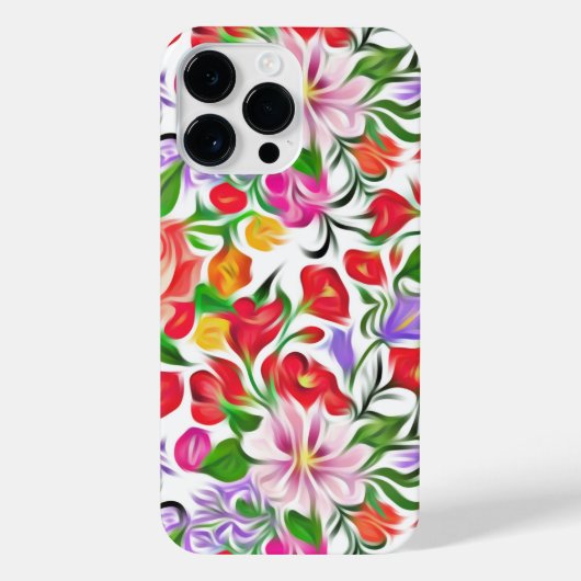 Coque Pour Pour iPhone 14 Pro Max Art Floral (Verso)