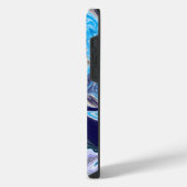 Coque Pour Pour iPhone 14 Pro Max Art fluide Blue Marble (Côté gauche)