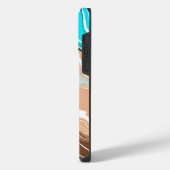 Coque Pour Pour iPhone 14 Pro Max Art fluide de plage abstrait (Côté gauche)