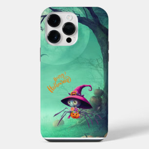 Coque Pour Pour iPhone 14 Pro Max Automne/araignée/sorcière/halloween