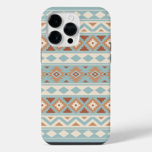 Coque Pour Pour iPhone 14 Pro Max Aztec Essence Ptn IIIb Blue Cream Terracottas