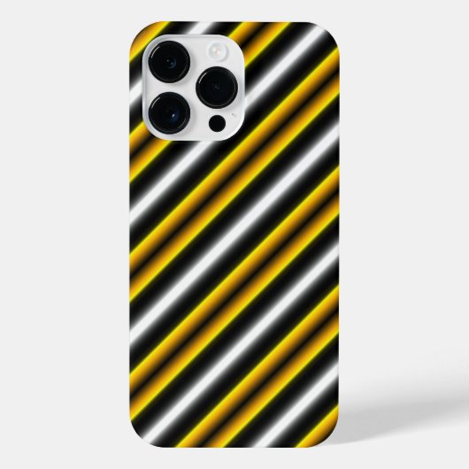 Coque Pour Pour iPhone 14 Pro Max Bandes arc-en-ciel blanc jaune (Verso)
