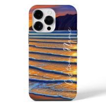 Beau coucher de soleil sur la plage