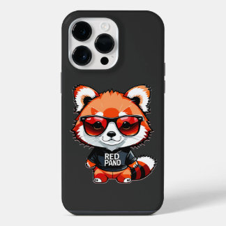 Coque Pour Pour iPhone 14 Pro Max Bébé Panda Rouge Chibi