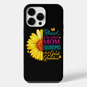Coque Pour Pour iPhone 14 Pro Max Bénie d'être appelée maman grand-mère super