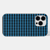 Coque Pour Pour iPhone 14 Pro Max Bleu Géométrique (Verso Horizontal)