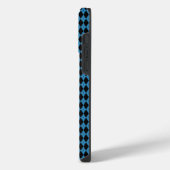 Coque Pour Pour iPhone 14 Pro Max Bleu Géométrique (Côté gauche)
