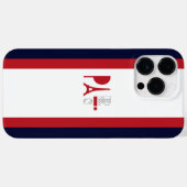 Coque Pour Pour iPhone 14 Pro Max Bleu rouge rayures | Iphone 14 pro max coque (Verso (horizontal))