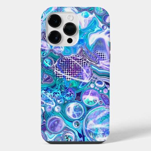 Coque Pour Pour iPhone 14 Pro Max Blue Rhapsody | Art Abstrait (Verso)