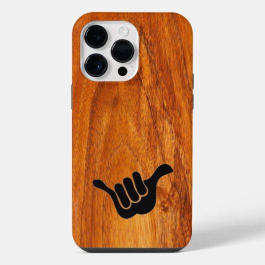 Coque Pour Pour iPhone 14 Pro Max Bois de Koa (Verso)