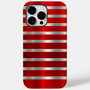 Coque Pour Pour iPhone 14 Pro Max Boîtier de téléphone portable en métal rouge cool