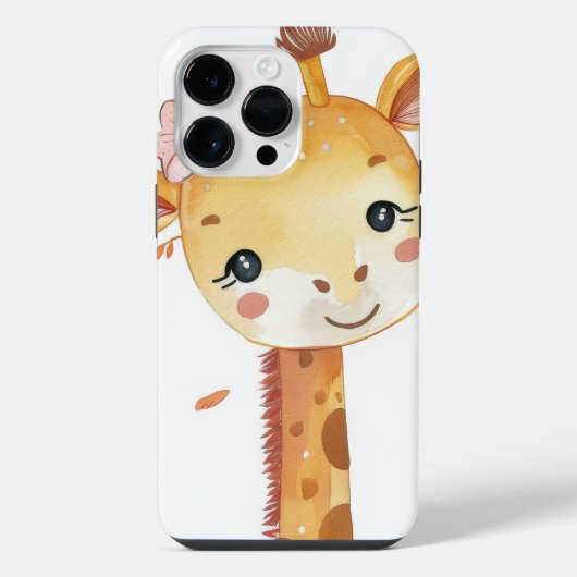 Coque Pour Pour iPhone 14 Pro Max Boîtier d'impression Giraffe (Verso)