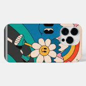 Coque Pour Pour iPhone 14 Pro Max Boîtier iPhone Case-Mate de style hippy des années (Verso Horizontal)