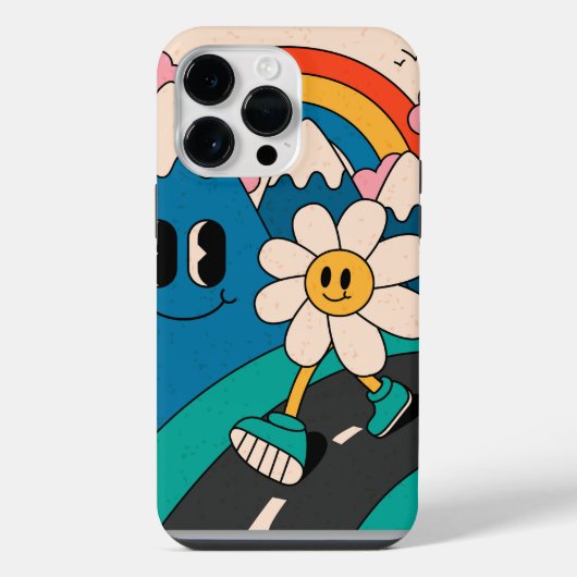 Coque Pour Pour iPhone 14 Pro Max Boîtier iPhone Case-Mate de style hippy des années (Verso)