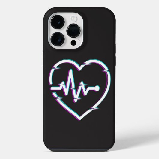 Coque Pour Pour iPhone 14 Pro Max Boîtier iPhone / iPad Heart Check (Verso)