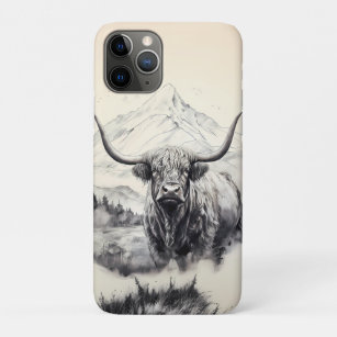 Case-Mate iPhone Case Boîtier téléphonique Highland Cow iPhone 14 Pro Ma