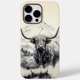 Coque Pour Pour iPhone 14 Pro Max Boîtier téléphonique Highland Cow iPhone 14 Pro Ma