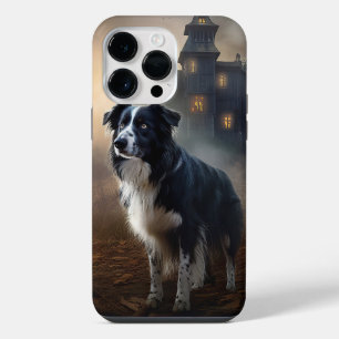 Coque Pour Pour iPhone 14 Pro Max Border Collie Halloween Épouvantable