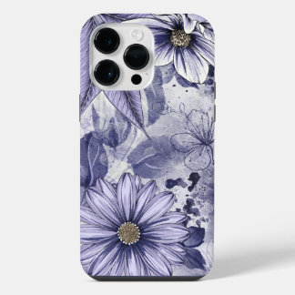 Coque Pour Pour iPhone 14 Pro Max Bouquet de fleurs violettes
