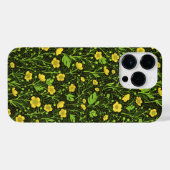 Coque Pour Pour iPhone 14 Pro Max Boutons sur noir (Verso Horizontal)