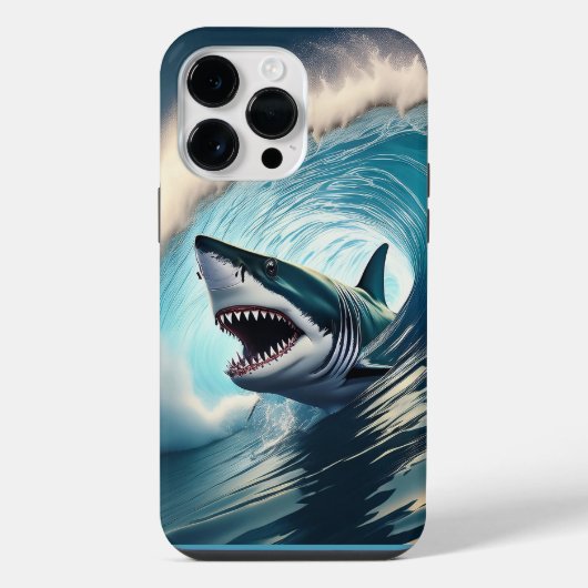 Coque Pour Pour iPhone 14 Pro Max Bump et Bite de requin (Verso)