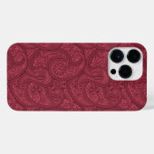 Coque Pour Pour iPhone 14 Pro Max Burgundy Paisley (Verso Horizontal)