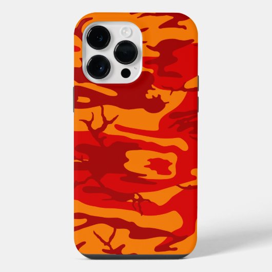 Coque Pour Pour iPhone 14 Pro Max Camo Rouge Lava (Verso)