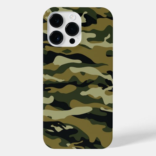 Coque Pour Pour iPhone 14 Pro Max Camo vert foncé (Verso)