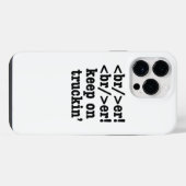 Coque Pour Pour iPhone 14 Pro Max Casseur ! casseur ! continuez à rouler // Code HTM (Verso Horizontal)