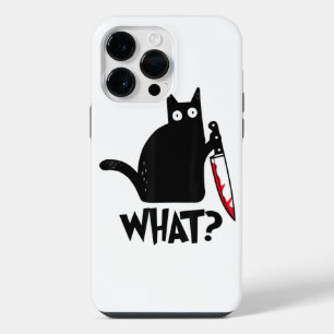 Coque Pour Pour iPhone 14 Pro Max Chat Ce Chat Noir Drôle Chemise Meurtre Chat Avec