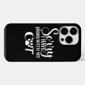 Coque Pour Pour iPhone 14 Pro Max Chat de compagnie intérieur (Verso Horizontal)