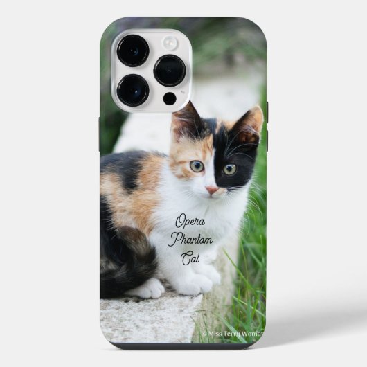 Coque Pour Pour iPhone 14 Pro Max Chat Fantôme de l'Opéra (Verso)