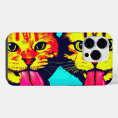 Coque Pour Pour iPhone 14 Pro Max Chats avec la langue sortie (Verso Horizontal)