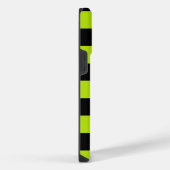 Coque Pour Pour iPhone 14 Pro Max Chèques et permules - Lime vert et noir (Côté droit)