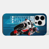 Coque Pour Pour iPhone 14 Pro Max Chevaucher comme un roi | (Verso Horizontal)