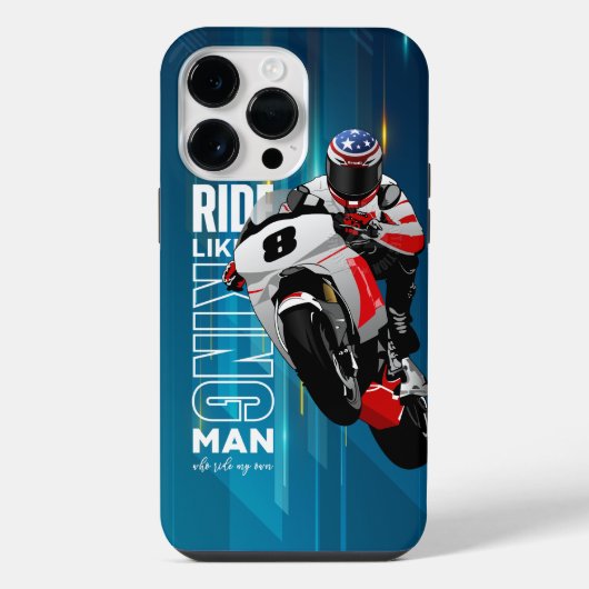 Coque Pour Pour iPhone 14 Pro Max Chevaucher comme un roi | (Verso)