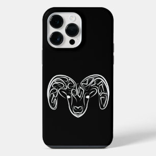 Coque Pour Pour iPhone 14 Pro Max Chèvre tribale noire et blanche / Mouton
