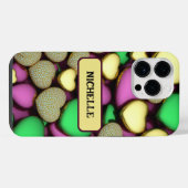 Coque Pour Pour iPhone 14 Pro Max Coeurs d'or Karat (Verso Horizontal)