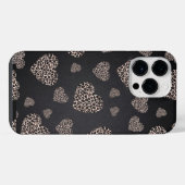 Coque Pour Pour iPhone 14 Pro Max Coeurs léopards (Verso Horizontal)