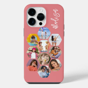 Coque Pour Pour iPhone 14 Pro Max Collage de photos multiples simple moderne personn