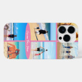 Coque Pour Pour iPhone 14 Pro Max Collage photo personnalisé Texte vos photos préfér (Verso Horizontal)