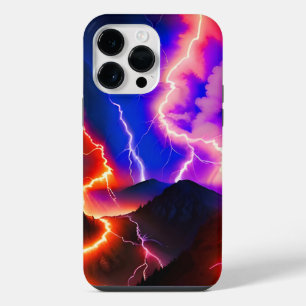 Coque Pour Pour iPhone 14 Pro Max Coloré Lightning Mountain One