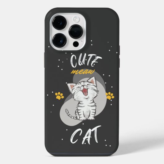 Coque Pour Pour iPhone 14 Pro Max Conception de CHAT mignonne (Verso)