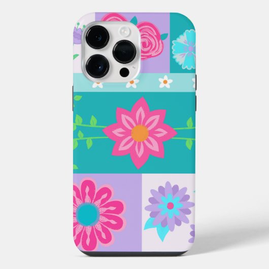 Coque Pour Pour iPhone 14 Pro Max Conception de fleurs vibrantes en fleurs (Verso)
