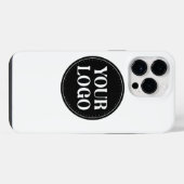 Coque Pour Pour iPhone 14 Pro Max Conception élégante de code QR noir | Marque éléga (Verso Horizontal)