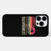 Coque Pour Pour iPhone 14 Pro Max Cool Aunts Ride Motoneige - Snowmobile Papa Grand (Verso Horizontal)