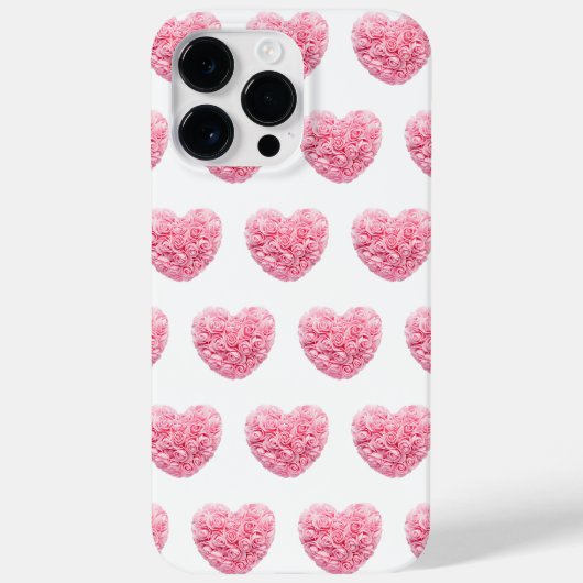 Coque Pour Pour iPhone 14 Pro Max Coque iphone de coeur rose (Verso)