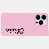 Coque Pour Pour iPhone 14 Pro Max Coque iphone de nom personnalisé (Verso (horizontal))